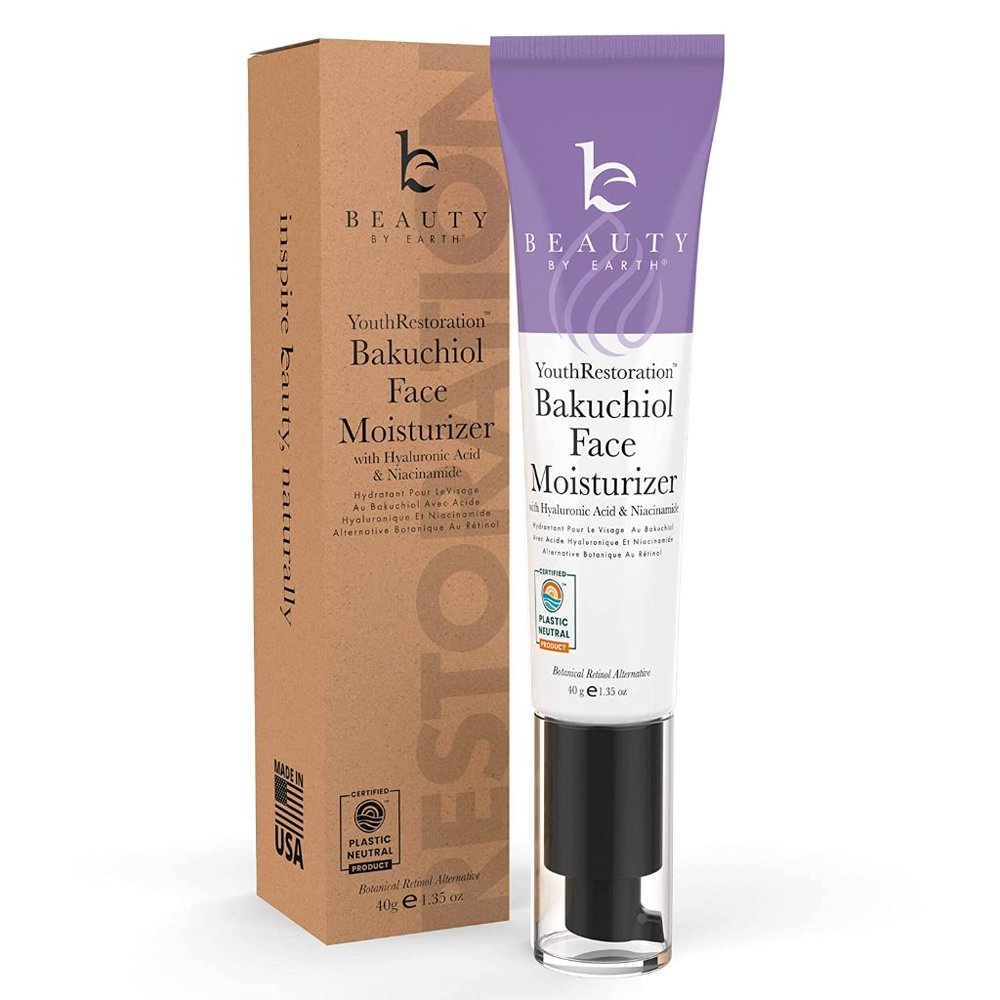 Vegan Anti Aging Face Moisturizer for Women  Bakuchiol Retinol Alternative